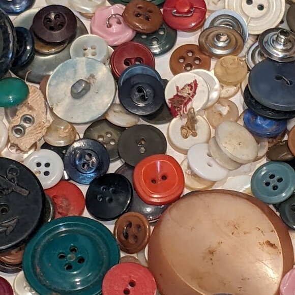 100s Vintage Antique Button Brass Military Army Sailor Locket Mixed Sewing Lot - Picture 12 of 16